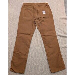 Topo Designs Double Knee Canvas Utility Pants Men's 32 Brown Workwear Carpenter